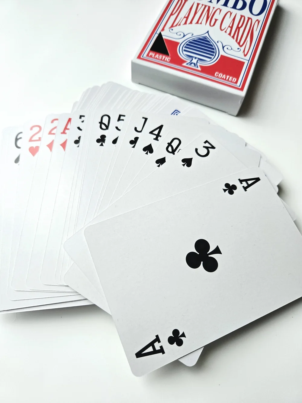 Jumbo Playing Cards Full Deck Plastic Coated NWT